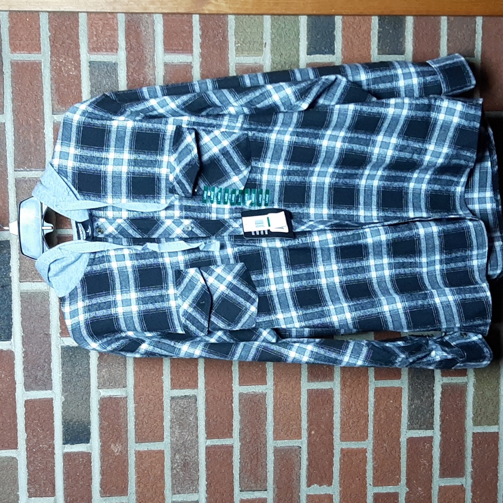 Mountain Expeditions Hooded Mens Flannel Shirt